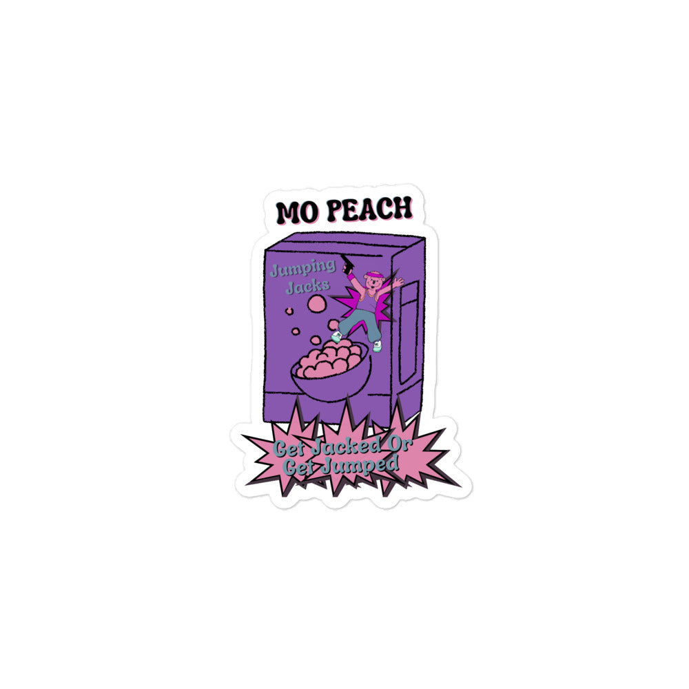 MO PEACH Jumping Jacks Stickers