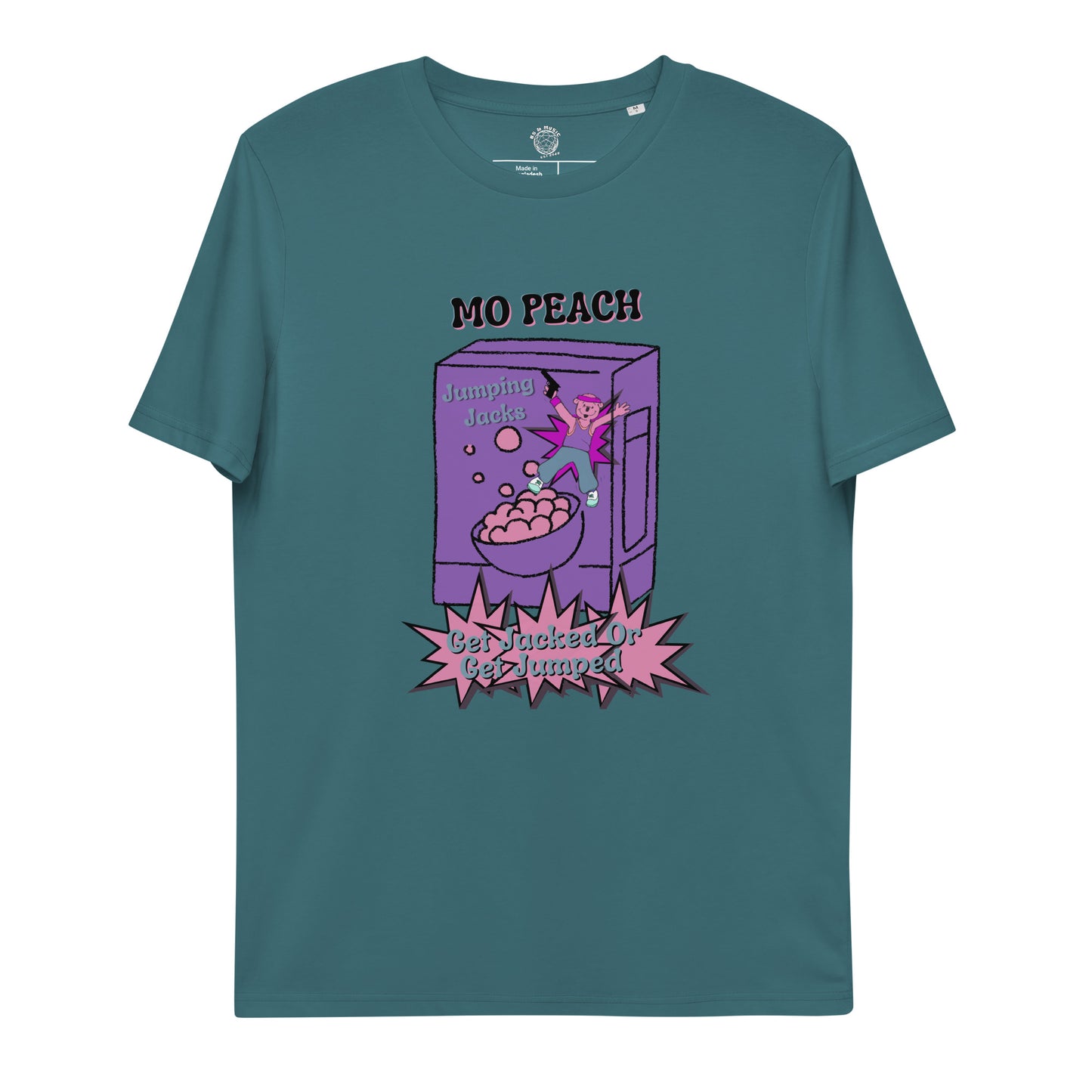 MO PEACH Jumping Jacks Unisex Organic Cotton T-Shirt